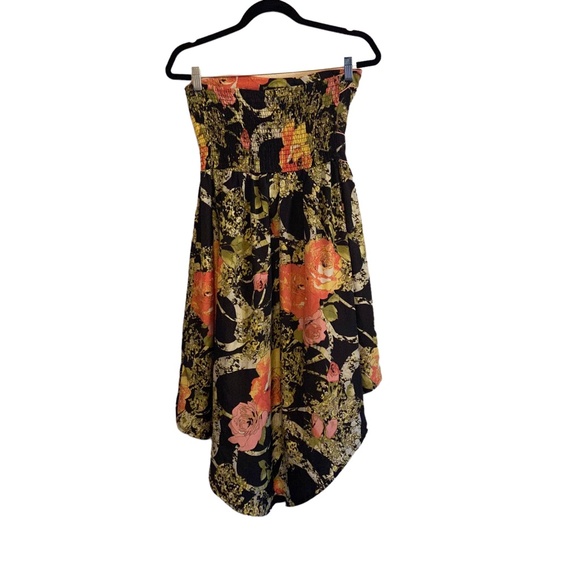 American Rag Cie Strapless Floral Dress Size Medium - Picture 2 of 4